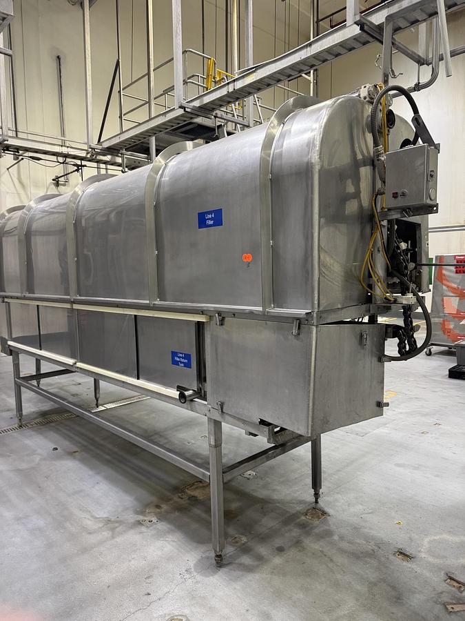 Used Filler, Liquid, Can/Bottle, Solbern LFF-103, Stainless Steel, 1,400 CPM, #