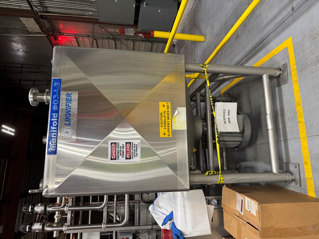 Used Liquifier Tank, 400 Gallon, Breddo, Likwifier, Stainless Steel, 40 HP,  #5991618