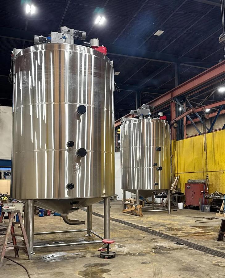 Used Tank, 6,000 Gallon, 304 Stainless Steel, Jacketed Kettle, Sweep Agitation, ICC Northwest,#5991739