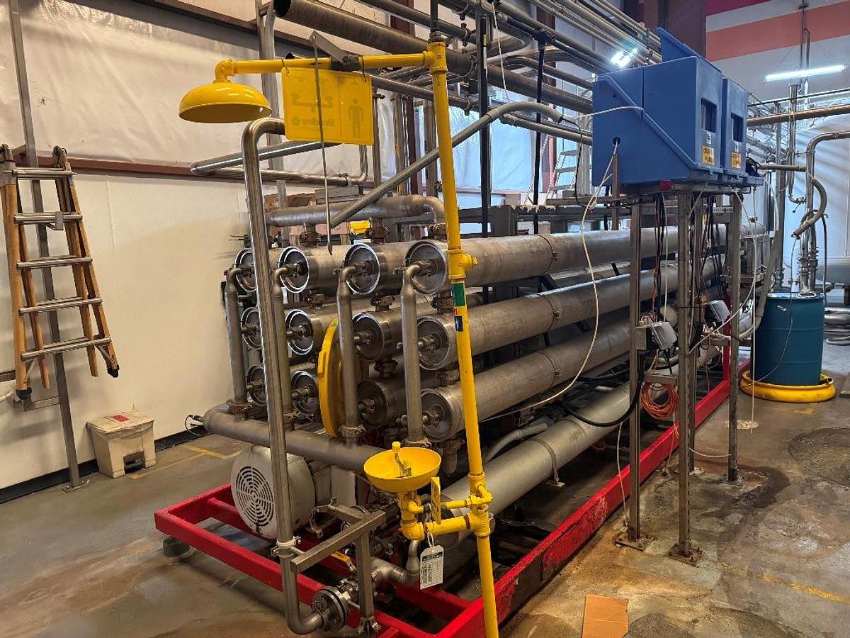Used Filtration System, 300 GPM Nano Filtration & Permeate Storage, Osmonics/Promac/Aquafine, #5991631