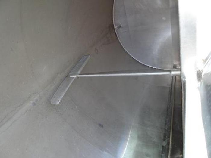 Used Tank, 1,000 Gallon, S/st, Jkt, Horiz, Farm Tank, Globe, #S742481