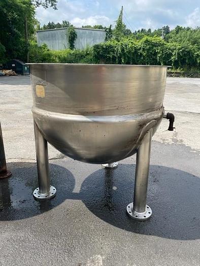Used Kettle, 200 Gallon, 316 Stainless Steel, Jacketed, Lee Industries, #5991219