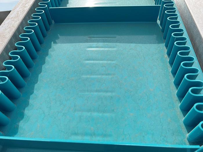 Used Conveyor, Belt, Incline, Cleated, Stainless Steel, 16"x78", Andgar, 1 HP #C745227