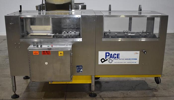 Used PACE M400 Bottle Unscrambler with Elevator #S745089