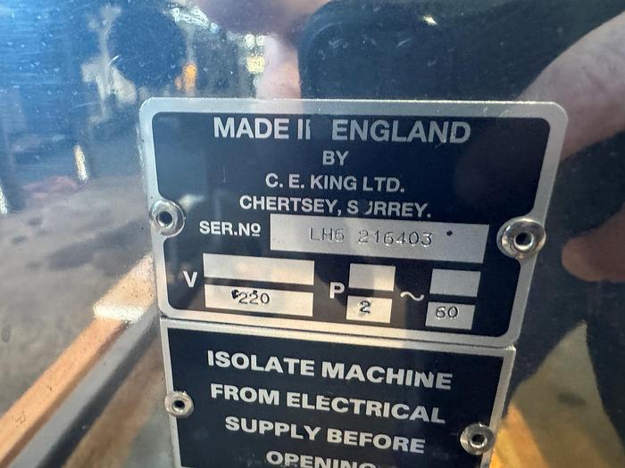 Used Labeler, Pressure Sensitive, Wrap, 6" High Labels, C.E. King, Model LH6 #S745366