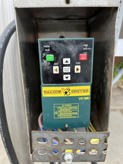 Used Conveyor, Belt, 14" x 19'6", Stainless Steel, Variable Speed, Incline #S744620