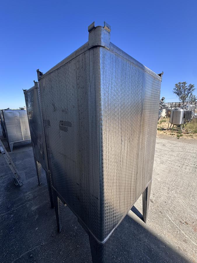 Used Tank, 529 Gallon, Stainless Steel Tote Tank, 48" x 48" Qty. - 2, #5991807