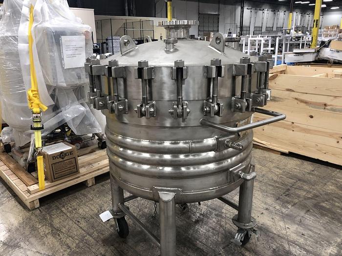Used Reactor, 110 Gallon, Stainless Steel, Jacketed, 150 PSI, Lee Industries #S745277