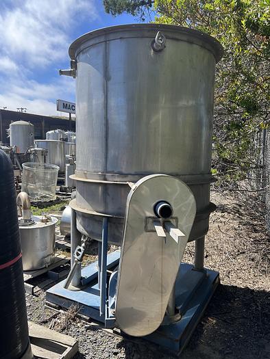 Used Tank, 800 Gallon, 316 Stainless Steel 5' X 6', Hot Break, Coil, #S691360