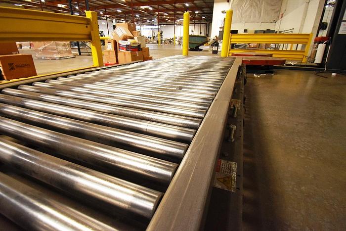 Used Wrapper, Pallet, Wulftec, WCA-SMART, Powered Roller Conveyor, #5991045