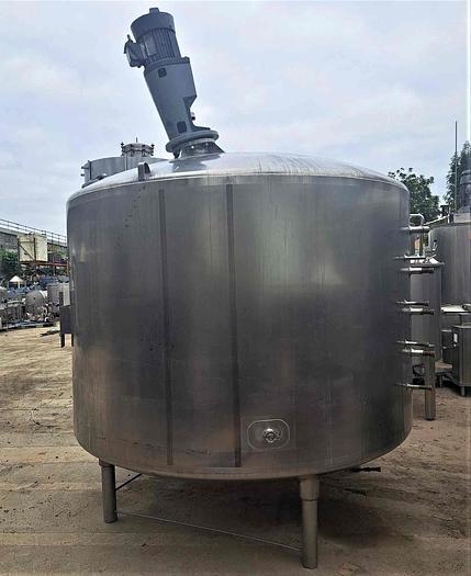 Used Tank, 1,600 Gallon, S/st, Agit, Jkt, Mueller #S745166