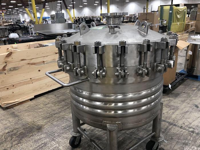 Used Reactor, 110 Gallon, Stainless Steel, Jacketed, 150 PSI, Lee Industries #S745277