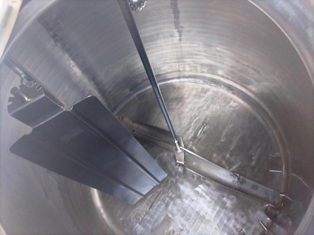Used Tank, 1,000 Gallon, Jacketed, Stainless Steel, #5991894