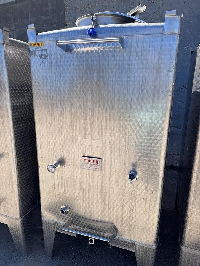 Used Tank, 529 Gallon, Stainless Steel Tote Tank, 48" x 48" Qty. - 4, #5991808