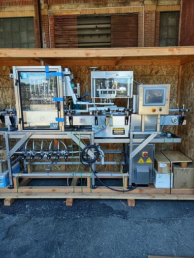 Used Filling Line, Cans, Inline, Seamer, Angelus, CB50F, 50 CPM, 6-Heads #C744839