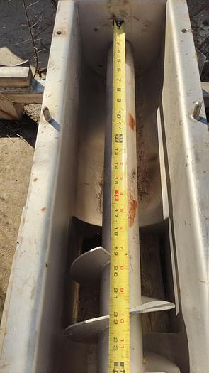 Used Conveyor, Screw, 6" x 72", S/st, Trough, Less Drive #S745024