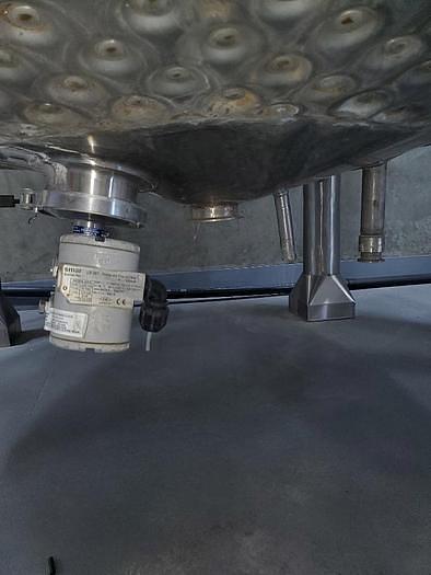 Used Tank, 6,000 Gallon, Stainless Steel, Agitated, Dish Bottom, Jacketed #4445060