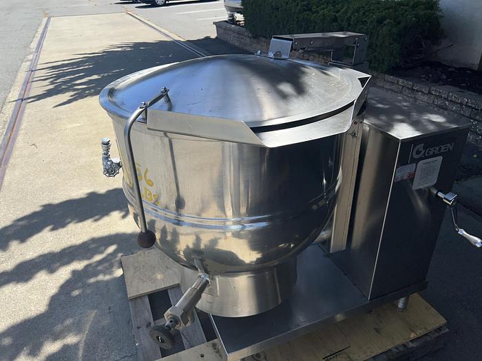 Used Kettle, 40 Gallon, Groen, Mdl DHT-40, Tilt, Gas-Fired, Self Contained #S745090