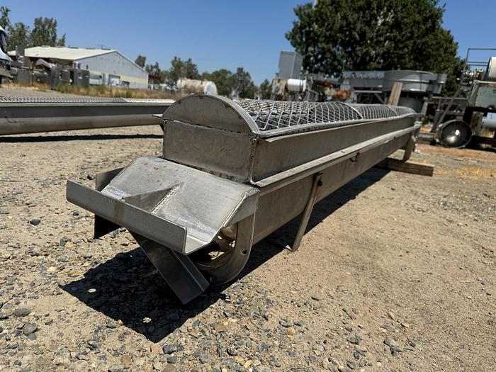 Used Conveyor, Screw, 6" x 10', Stainless Steel, With Drive, #5880239