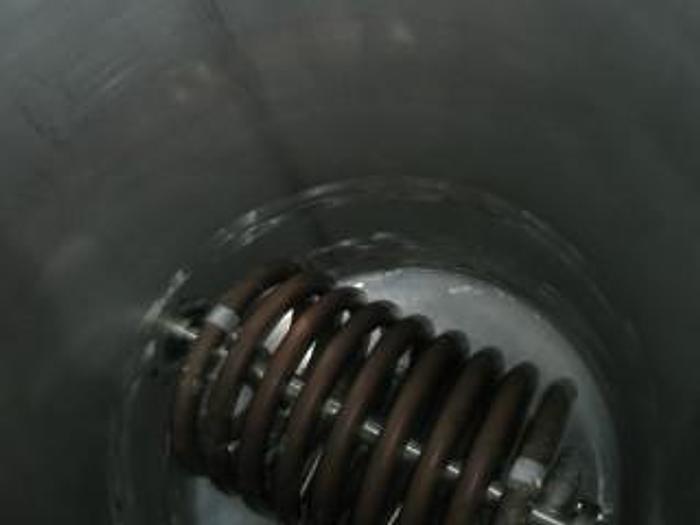 Used Tank, 800 Gallon, 316 Stainless Steel 5' X 6', Hot Break, Coil, #S691360