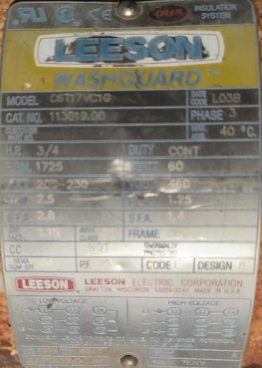 Used Conveyor, Screw, 6" X 10', Stainless Steel, 3/4 HP, #5880211