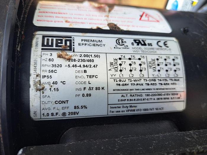 Used Cincinnati, Fan, Model 200S/T3