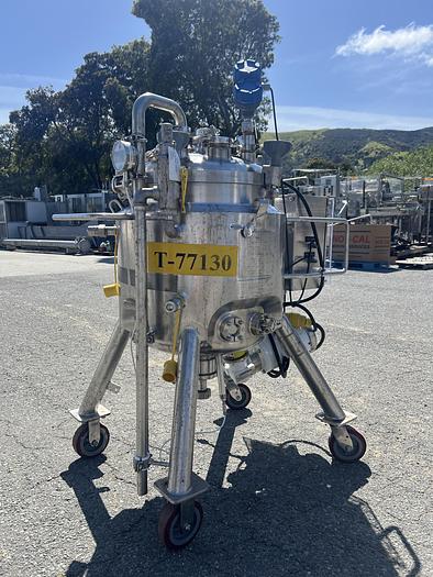 Used Reactor, 25 Gallon (100 Liters), Hastelloy, Jacketed, Agitated #S745445