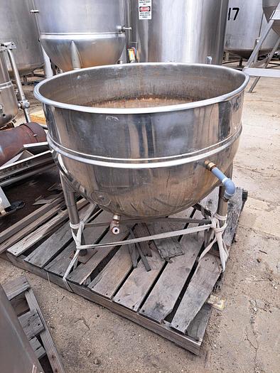 Used Kettle, 100 Gallon, Mdl N100-SP, S/st, Jkt, 400 PSI, Groen #S745330