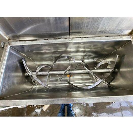 Used Ribbon Mixer, 18 Cu Ft, Stainless Steel, Jacketed, 5 HP - #