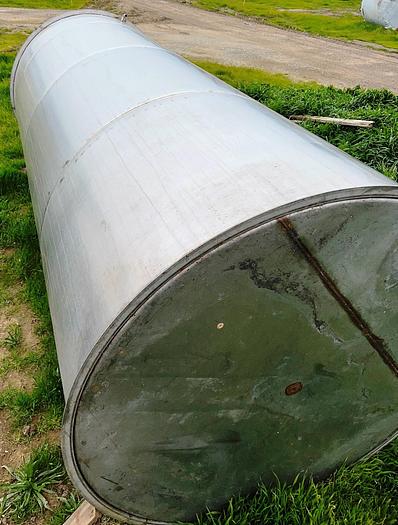 Used Tank, 2,400 Gallon, Stainless Steel, 5'9" x 14', Single Wall #S745017