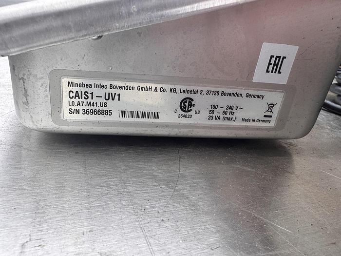 Used Scale, Platform, Minebea Intec, CAIS1-UV1, Stainless Steel, 31-1/2" x 23-1/2", 300 kg (660 lbs) Capacity, #5991285