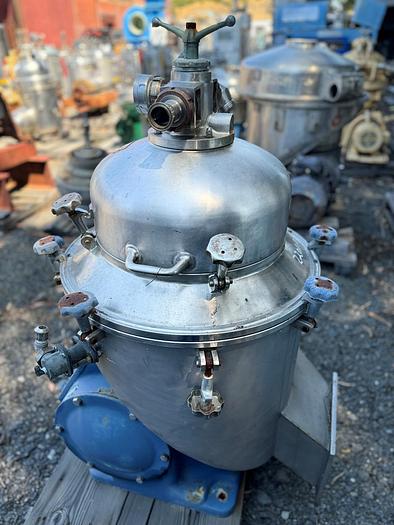 Used Centrifuge, Disc, Auto, Delaval, BRPX-207-39S, 316 S/st, #Z201101