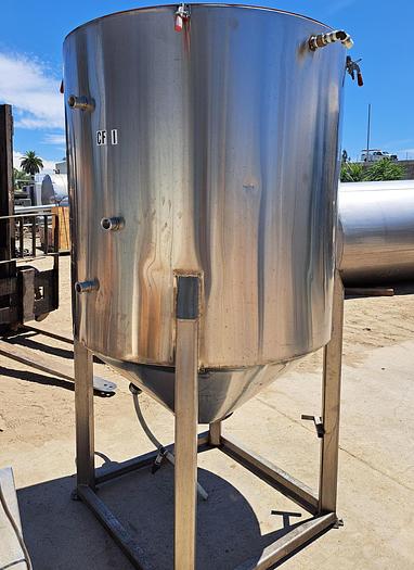 Unused Tank, 400 Gallon, 304 S/St, Jacketed, FT/DB - #S745258