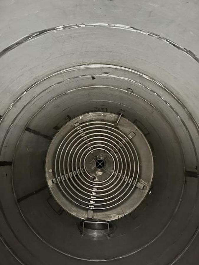 Used Tank, 4,500 Gallon, 304 Stainless Steel, Equipromex, Oil Collecting Tank, 316L Steam Coil, Cone Bottom, Unused, #5991580