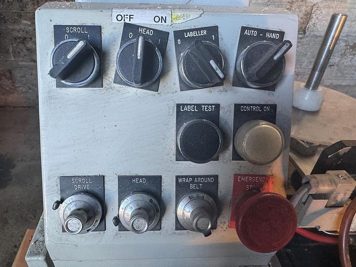 Used Labeler, Pressure Sensitive, Wrap, 6" High Labels, C.E. King, Model LH6 #S745366