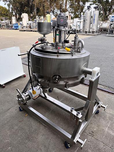 Used Filter, Vacuum Bed, 30" x 15", Stainless Steel, Jacketed, Agitated, Allegheny Bradford, #5991263