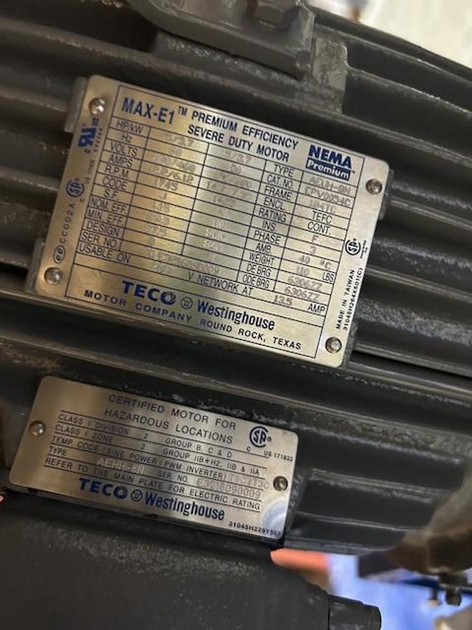 Used Reactor, 2,775 Gallon, 304 Stainless Steel, Equipromex, Water Wash, Vertical, 145 PSI, Agitated, Unused, #5991584