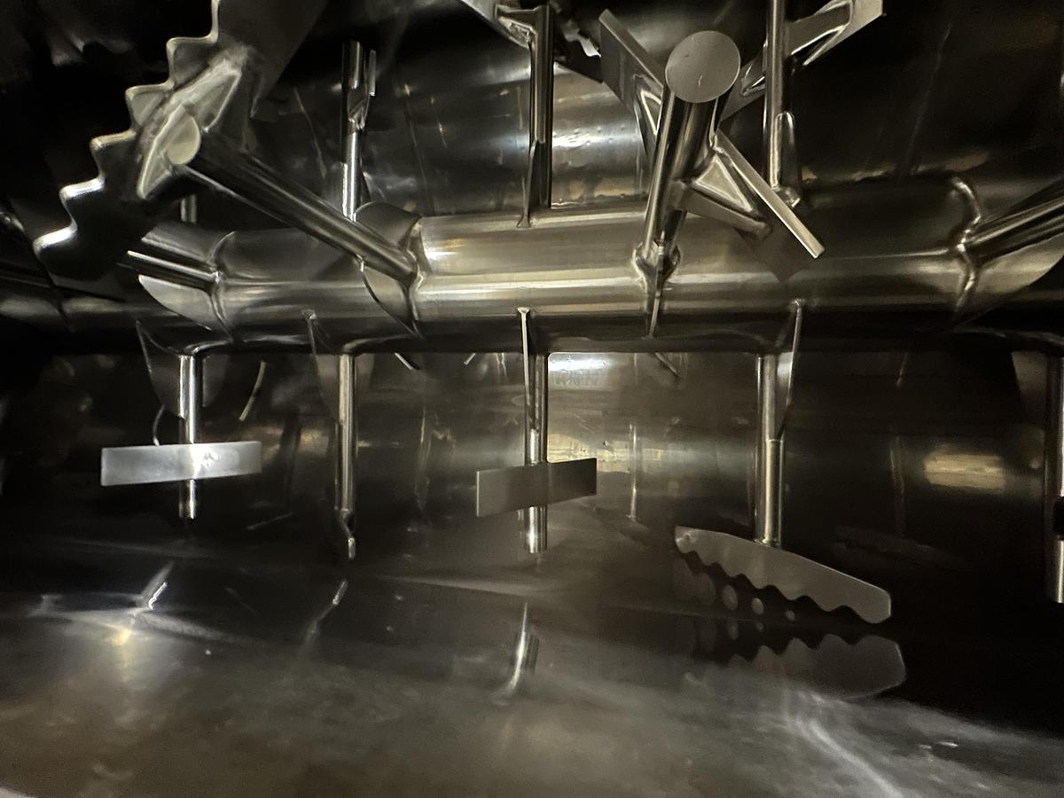 Used Mixer, Paddle, 519 CF, 304 Stainless Steel, Jacketed, 100 HP, Barely Used, #5991662