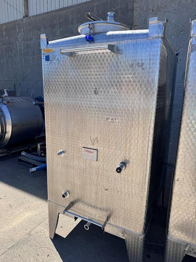 Used Tank, 529 Gallon, Stainless Steel Tote Tank, 48" x 48" Qty. - 4, #5991808