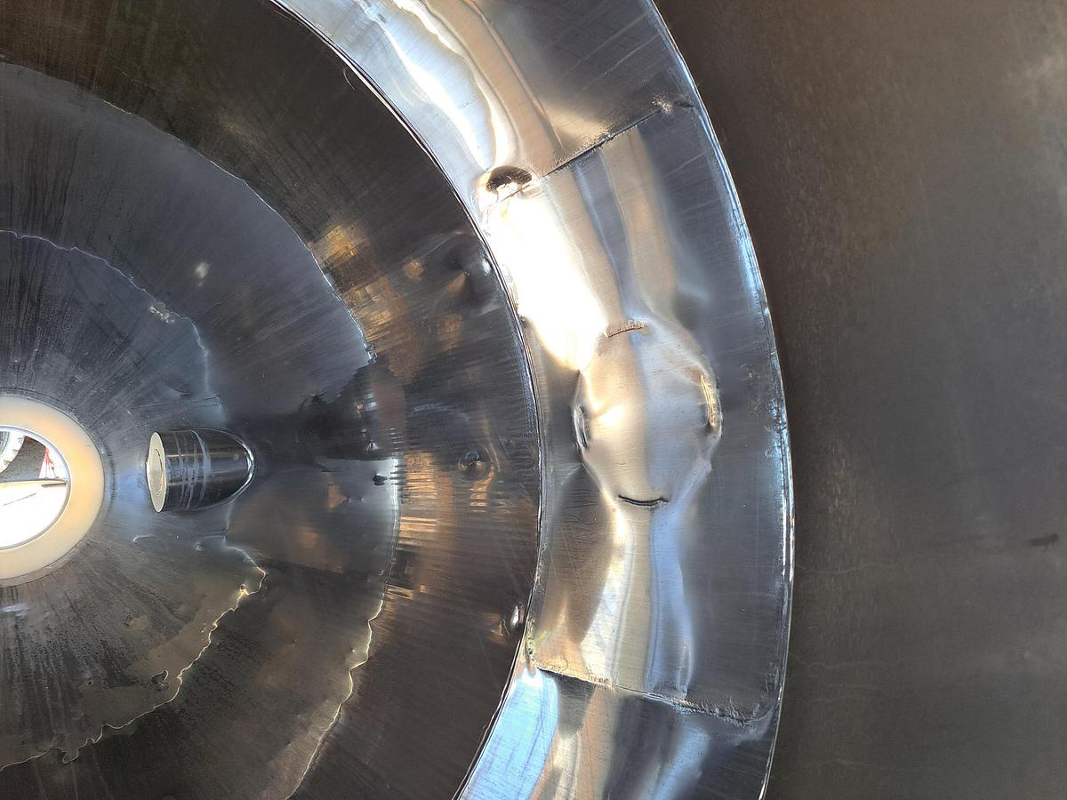 Used Mixer, Conical, 100 CF, 304 Stainless Steel, Gemco, 7.5 HP, #S741455