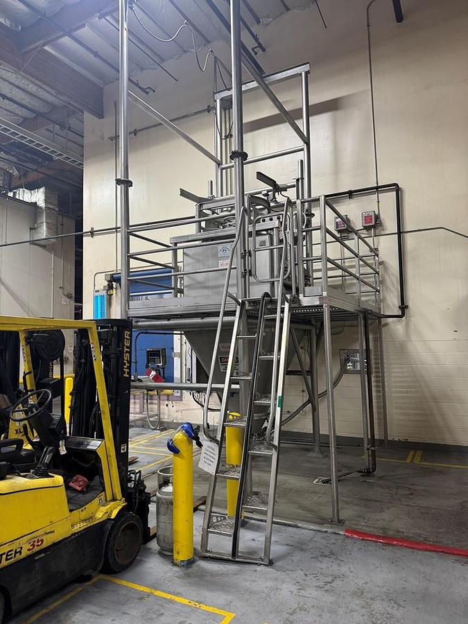 Used Sugar Receiving & Unloading System, Semi-Bulk / Rice Lake / Fristam, Stainless Steel, #5991615