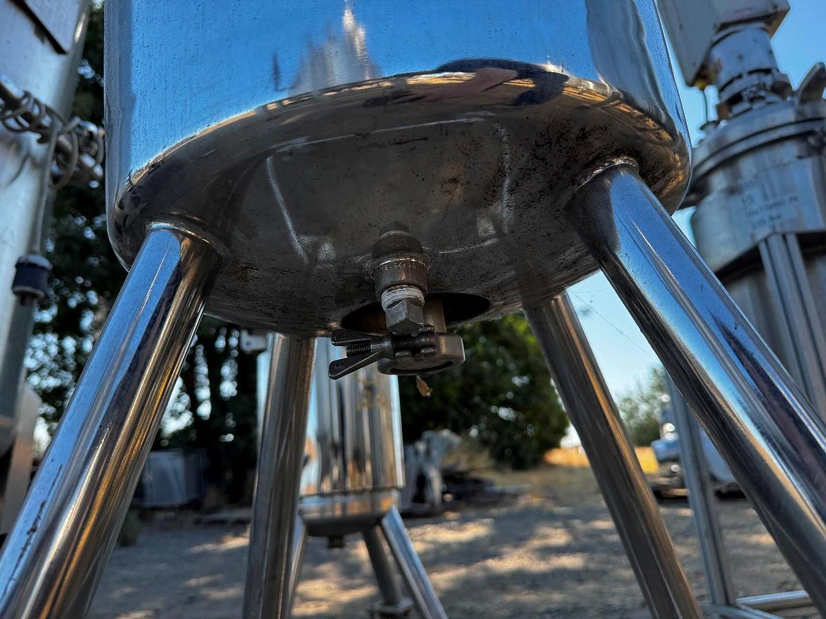 Used Tank, 13 Gallon (50 Liter), 316L Stainless Steel, Jacketed, Alloy Products, 115 PSI, #5991481