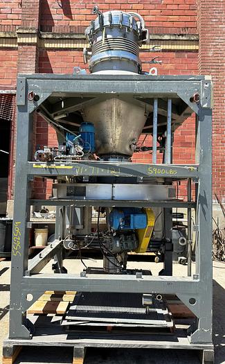 Used Dryer, Conical, 13.5 CF, Stainless Steel, Krauss Maffei, Titus-Mixer-Dryer #5562509