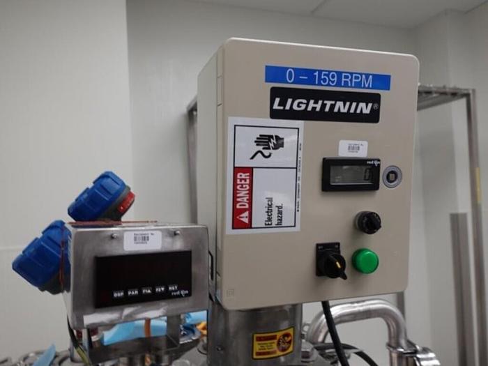 Used Reactor, 80 Gallon (300 Liters), 316L S/St, Jacketed, 45 PSI Internal, Agitated #S745739