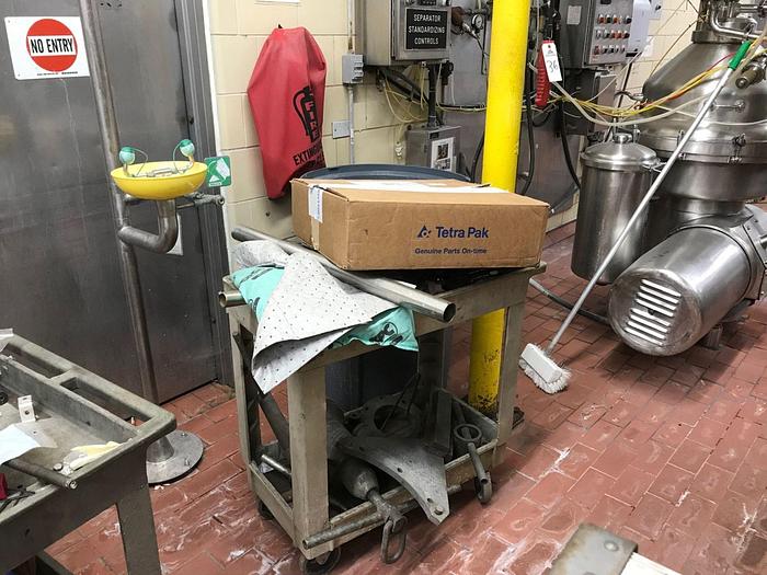 Used Separator, Hot milk, Alfa Laval Model MRPX-214-74T.