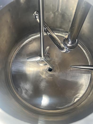 Used Reactor, 50 Gallon (200 Liters), 316L Stainless Steel, Jacketed, 45 PSI Internal, Agitated #S745437