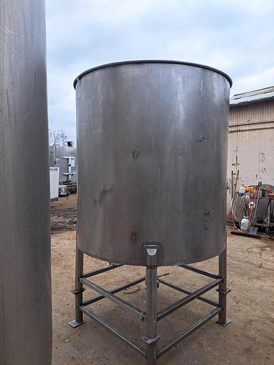 Used Tank, 625-Gallon, Stainless Steel, Agitated, MIX-MOR Mixer #5991289