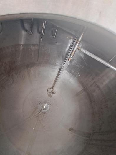 Used Tank, 2,000 Gallon, Stainless Steel, Agitated, DT/DB #S745019