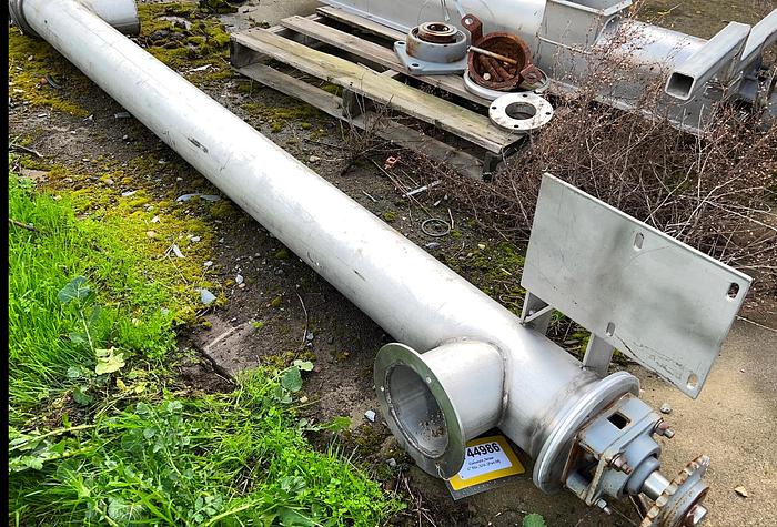 Used Conveyor, Screw, 6" x 92", S/st, Tubular, Less Drive #S744986