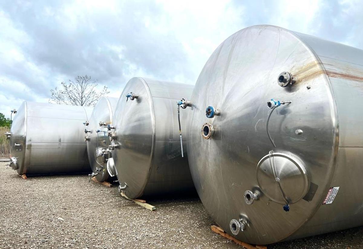 Used Tank, 15,000 Gallon, Vertical, 304L Stainless Steel, ASME, Unused, #5991729